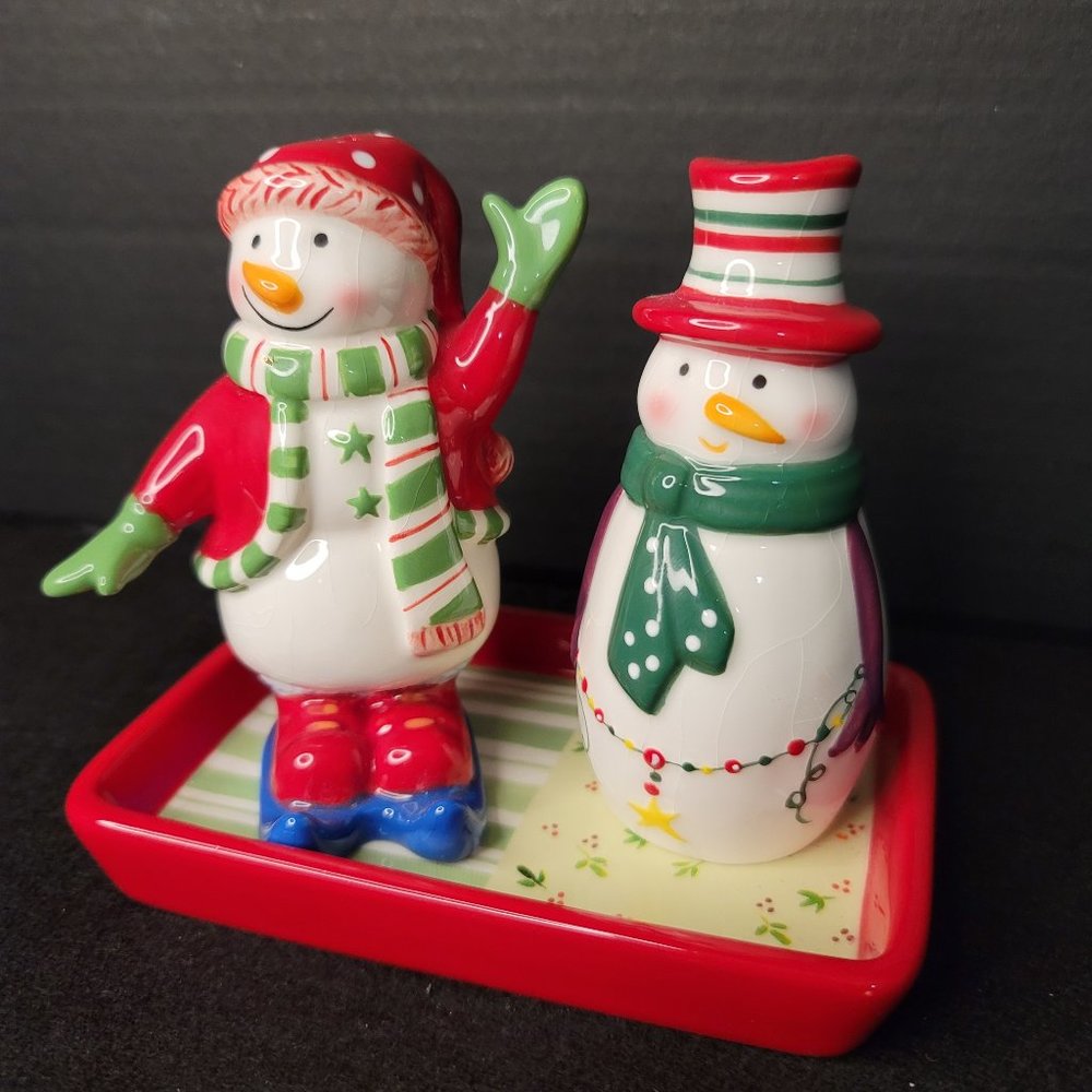 Snowman Salt n Pepper Shakers